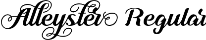 Alleyster Regular font - Alleyster-DEMO.otf