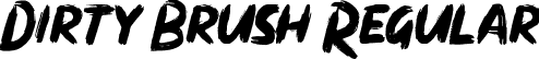 Dirty Brush Regular font - dirty-brush.ttf