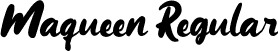 Maqueen Regular font - maqueen-demo.ttf