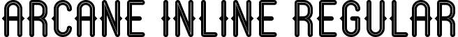 Arcane Inline Regular font - arcane-inline.ttf