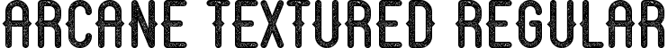 Arcane Textured Regular font - arcane-textured.ttf