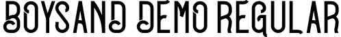 BOYSAND DEMO Regular font - BOYSAND.otf