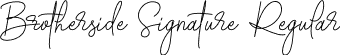 Brotherside Signature Regular font - Brotherside Signature.otf