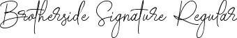 Brotherside Signature Regular font - Brotherside Signature.ttf