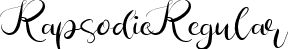 Rapsodie Regular font - rapsodie.ttf