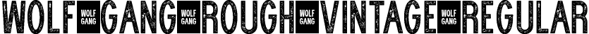 WOLF GANG ROUGH VINTAGE Regular font - WOLF-GANG-ROUGH-VINTAGE.ttf