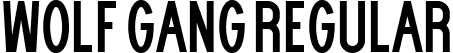 WOLF GANG Regular font - WOLF-GANG.ttf