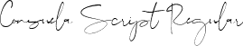 Consuela Script Regular font - consuela-script.ttf