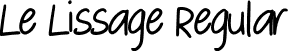 Le Lissage Regular font - Le-Lissage-Regular-Demo.otf