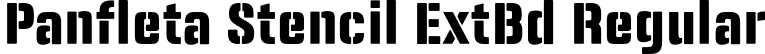 Panfleta Stencil ExtBd Regular font - PanfletaStencil-ExtraBold.otf