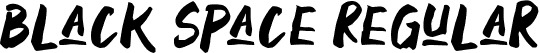 Black Space Regular font - black-space-demo.ttf