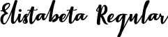 Elistabeta Regular font - elistabeta.ttf