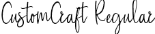 CustomCraft Regular font - CustomCraft-Regular.ttf