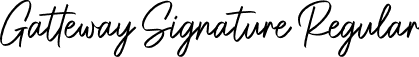 Gatteway Signature Regular font - Gatteway Signature demo (2).otf