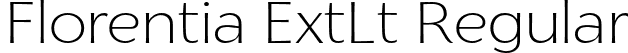 Florentia ExtLt Regular font - zetafonts-florentia-extralight.otf