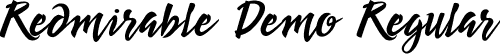 Redmirable Demo Regular font - redmirable-demo.ttf