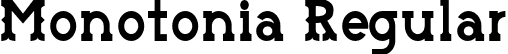 Monotonia Regular font - monotonia.otf