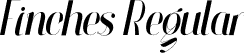 Finches Regular font - finches.otf