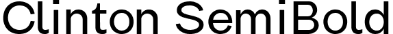 Clinton SemiBold font - Clinton semibold.ttf