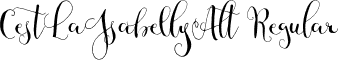 CestLaIsabellyAlt Regular font - cestlaisabellyalt.otf