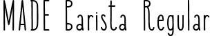 MADE Barista Regular font - made-barista.otf