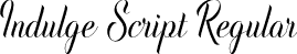 Indulge Script Regular font - indulge-script.otf