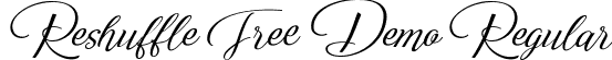 Reshuffle Free Demo Regular font - reshuffle-free-demo.ttf