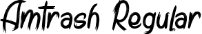 Amtrash Regular font - amtrash.ttf