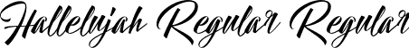 Hallelujah Regular Regular font - hallelujah-demo.ttf