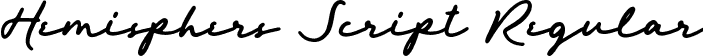 Hemisphers Script Regular font - Hemisphers Script.otf