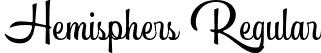 Hemisphers Regular font - Hemisphers.otf