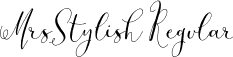 MrsStylish Regular font - zmrsstylish.otf