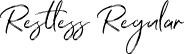 Restless Regular font - restless-regular.otf