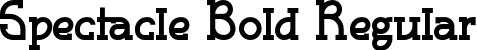 Spectacle Bold Regular font - spectacle-bold.otf