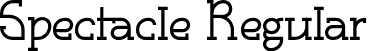 Spectacle Regular font - spectacle-regular.otf