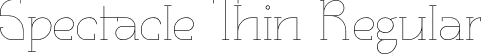 Spectacle Thin Regular font - spectacle-thin.otf