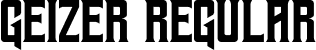 Geizer Regular font - geizer.otf