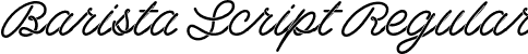 Barista Script Regular font - barista-script.otf