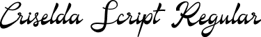 Criselda Script Regular font - criselda-script.ttf