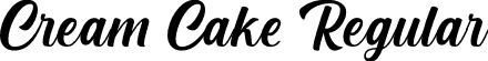 Cream Cake Regular font - CreamCake-JRpR7.otf