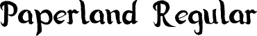 Paperland Regular font - paperland.ttf