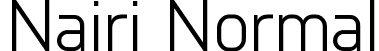 Nairi Normal font - nairi-normal.ttf