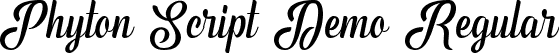 Phyton Script Demo Regular font - phyton-script-demo.ttf