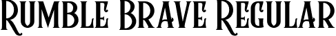 Rumble Brave Regular font - rumble-brave.otf