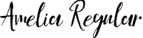 Amelia Regular font - amelia.ttf