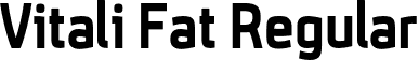 Vitali Fat Regular font - borutta-vitalifat.otf