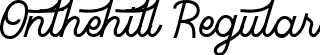 Onthehill Regular font - Onthehill.ttf