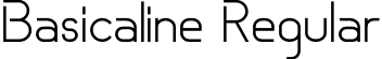 Basicaline Regular font - Basicaline-NonCommercial.otf