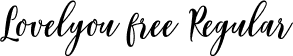 Lovelyou free Regular font - Lovelyou free.ttf