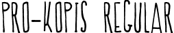 PRO-kopis Regular font - Prokopis-Regular.otf